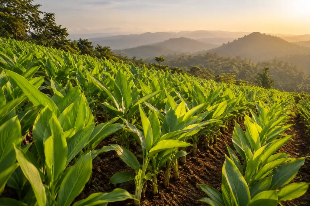 Lakadong Turmeric cultivation in Meghalaya India